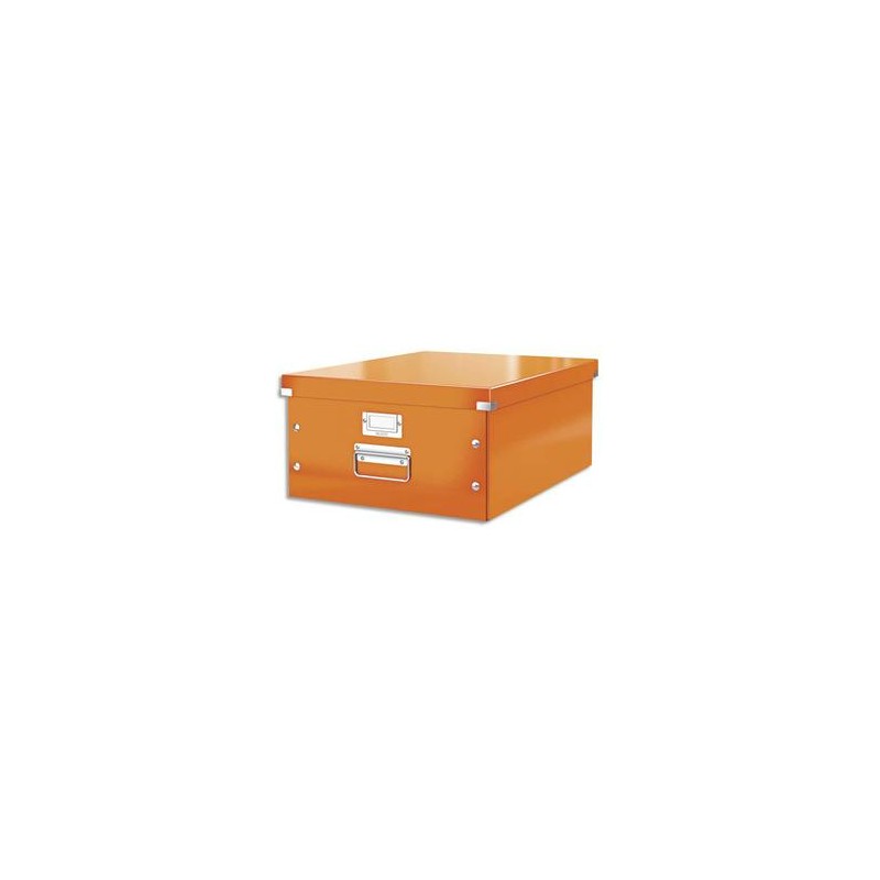 LEITZ Boîte CLICK&STORE L-Box. Format A3 - Dimensions : L36,9xH20xP48,2cm. Coloris orange. LEITZ Boîte CLICK&STORE L-Box. Format A3 - Dimensions : L36,9xH20xP48,2cm. Coloris orange.
