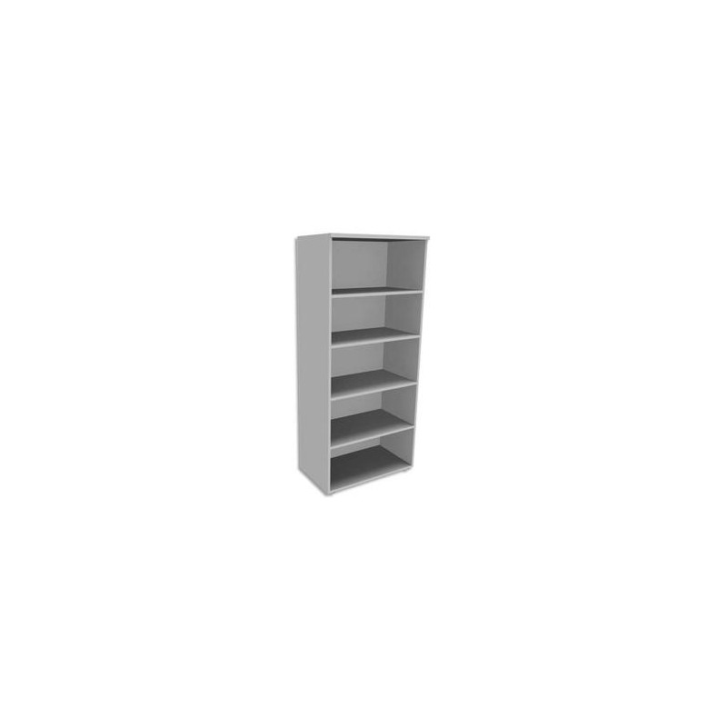 SIMMOB Armoire Haute 4 tablettes sans porte INEO - Dimensions : L80 x H180 x P47 cm coloris Blanc perle SIMMOB Armoire Haute 4 tablettes sans porte INEO - Dimensions : L80 x H180 x P47 cm coloris Blanc perle