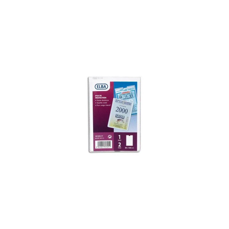 ELBA Etuis 2 faces multi-usages, 8,5 x 13 cm, en PVC 30/100e ELBA Etuis 2 faces multi-usages, 8,5 x 13 cm, en PVC 30/100e
