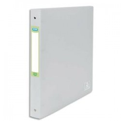 ELBA Classeur 4 anneaux 30mm 2nd LIFE en polypropylène 10/10. Dos 4cm, format A4+. Incolore