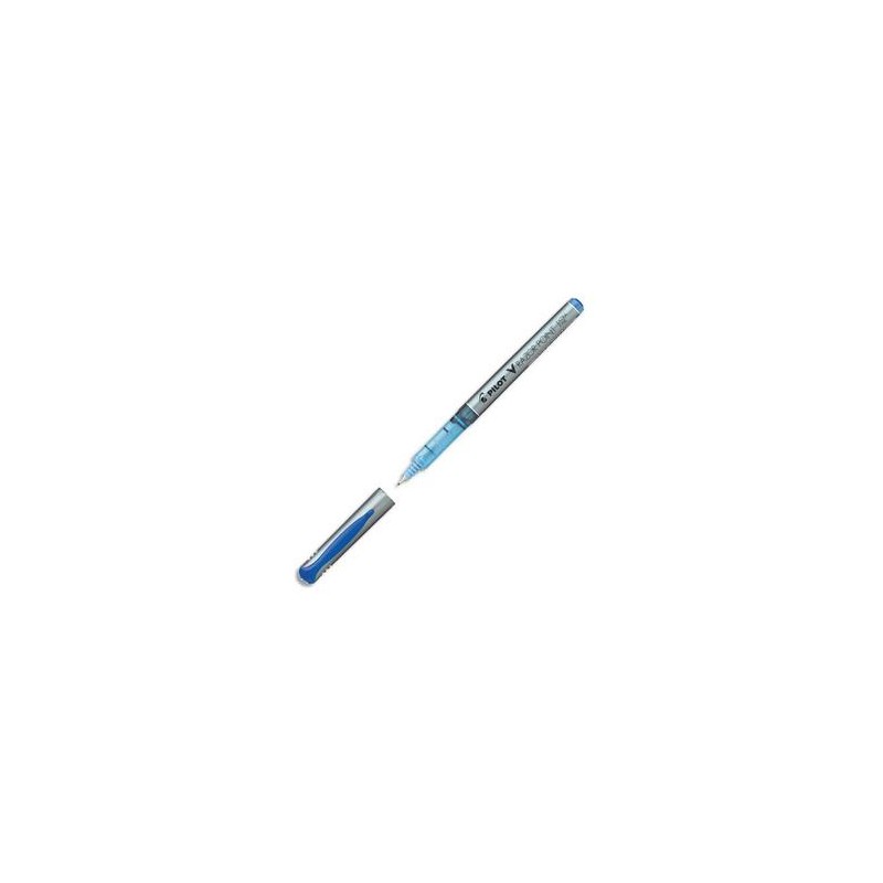 PILOT Stylo feutre pointe ultra-fine baguée métal encre liquide bleue corps plastique V-RAZOR POINT PILOT Stylo feutre pointe ultra-fine baguée métal encre liquide bleue corps plastique V-RAZOR POINT