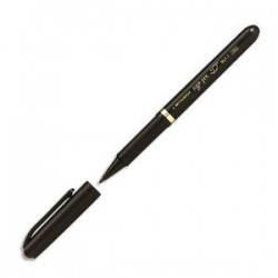 UNIBALL Stylo feutre pointe en nylon largeur de trait 0,8 mm encre à pigments noire SIGN PEN MYT7