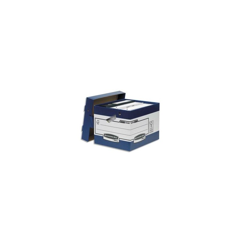 BANKERS BOX Caisse multi-usage ergonomique. Dim: 33,3 x 28,5 x 39cm, montage automatique. Carton recyclé BANKERS BOX Caisse multi-usage ergonomique. Dim: 33,3 x 28,5 x 39cm, montage automatique. Carton recyclé