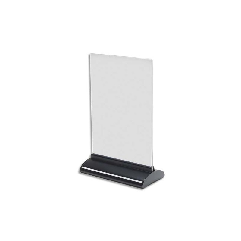 DEFLECTO Porte-visuel base extrudée A5 vertical - Dimensions : L15,7 x H24,6 x P7,6 cm transparent DEFLECTO Porte-visuel base extrudée A5 vertical - Dimensions : L15,7 x H24,6 x P7,6 cm transparent