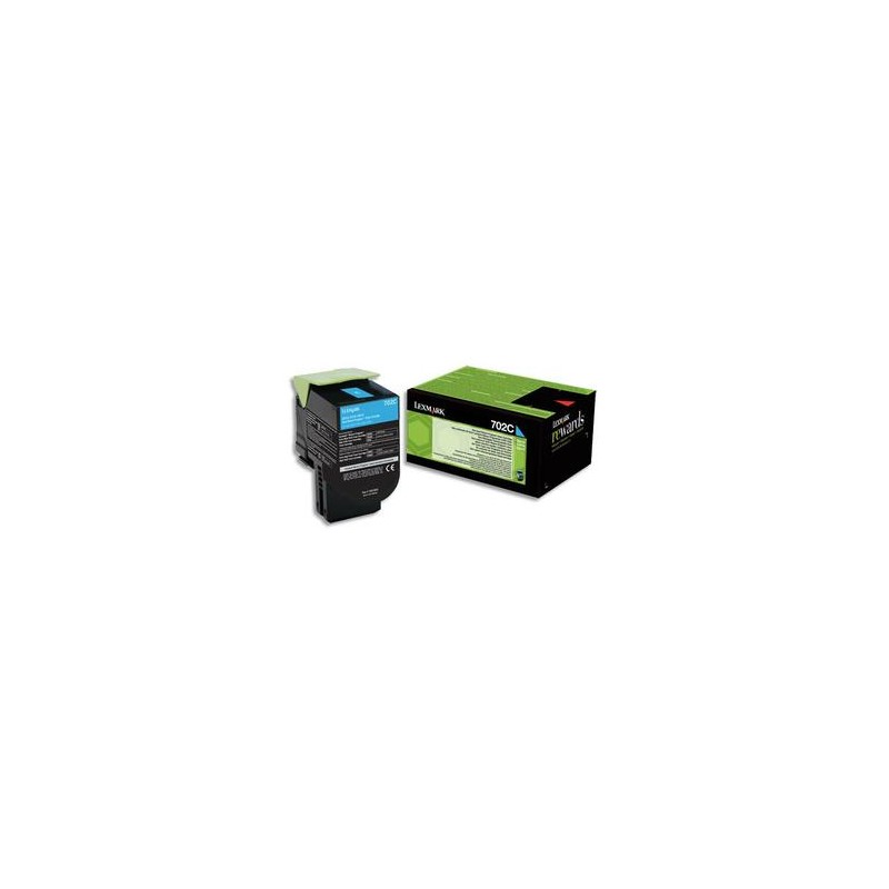 LEXMARK Cartouche toner cyan 702C 70C20C0 LEXMARK Cartouche toner cyan 702C 70C20C0