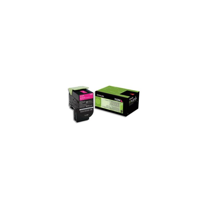 LEXMARK Cartouche toner Magenta 702M 70C20MO LEXMARK Cartouche toner Magenta 702M 70C20MO