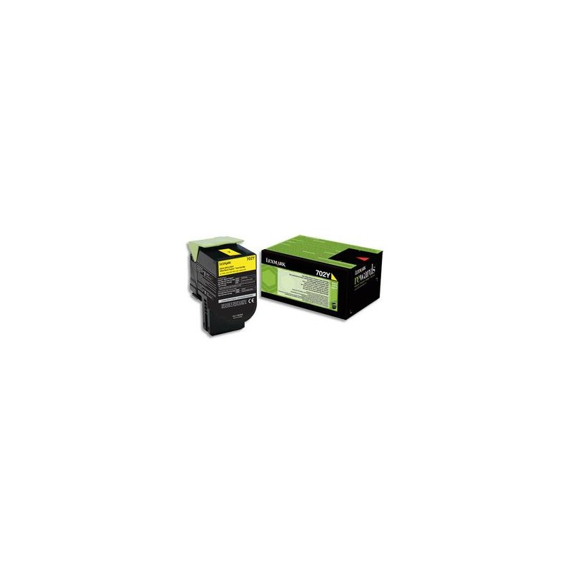 LEXMARK Cartouche toner jaune 70C20YO LEXMARK Cartouche toner jaune 70C20YO