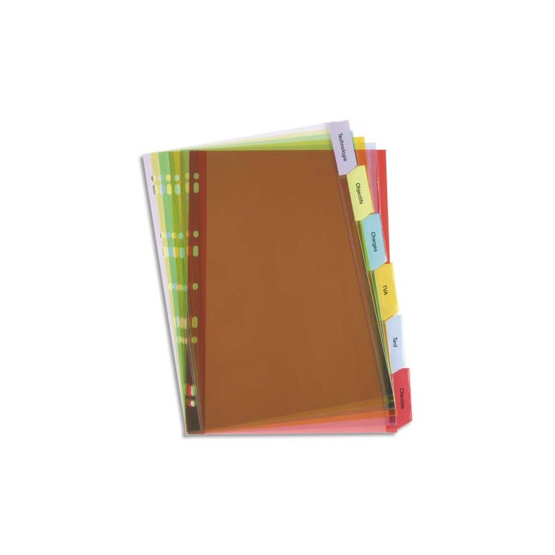 ELBA Jeu d'intercalaires en PVC 14/100e. 4 onglets personnalisables, pour fiches bristol A6. ELBA Jeu d'intercalaires en PVC 14/100e. 4 onglets personnalisables, pour fiches bristol A6.