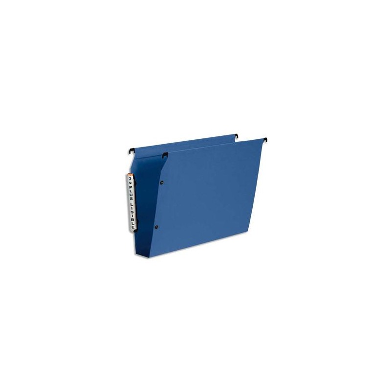ESSELTE Paquet de 10 dossiers suspendus ARMOIRE en polypro opaque. Fond 50, bouton-pression. Bleu ESSELTE Paquet de 10 dossiers suspendus ARMOIRE en polypro opaque. Fond 50, bouton-pression. Bleu