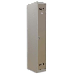 PIERRE HENRY Vestiaire métal industrie propre 1 casier largeur 30 cm gris perle basalte