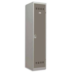PIERRE HENRY Vestiaire métal industrie sale 1 casier largeur 40 cm gris perle basalte