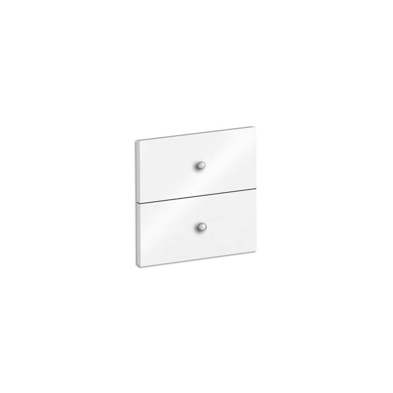 MT INTERNATIONAL Lot de 2 tiroirs + fonds pour multi-cases MT1 Elégance Dim L32,5 x H16,5 x P1,6 cm blanc