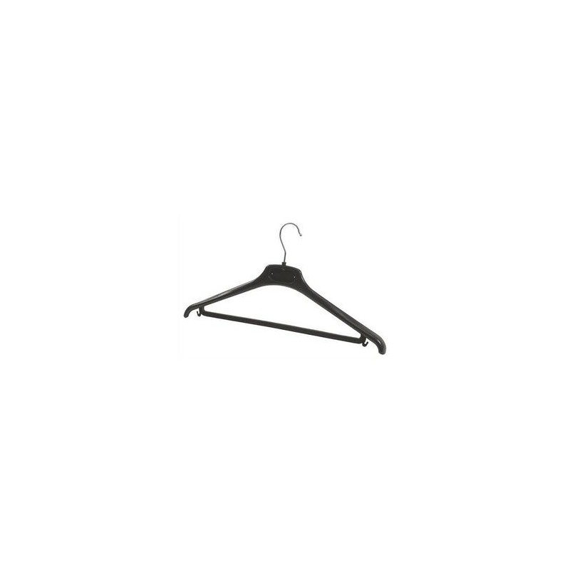ALBA Lot de 20 cintres en plastique coloris noir ALBA Lot de 20 cintres en plastique coloris noir