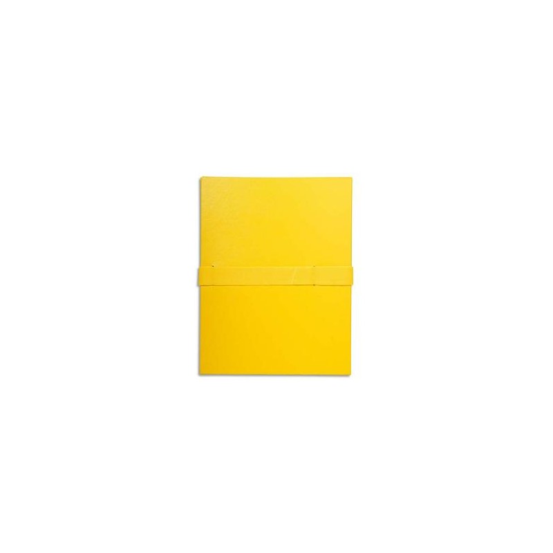 EXACOMPTA Chemise extensible en balacron. Rabat en pied, fermeture par sangle velcro. Coloris jaune EXACOMPTA Chemise extensible en balacron. Rabat en pied, fermeture par sangle velcro. Coloris jaune