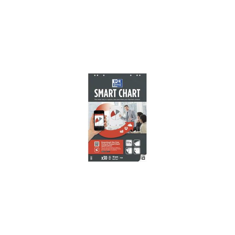 OXFORD - Bloc pour les réunions SMARTCHART connecté 60 pages unies. Format 65x100cm OXFORD - Bloc pour les réunions SMARTCHART connecté 60 pages unies. Format 65x100cm