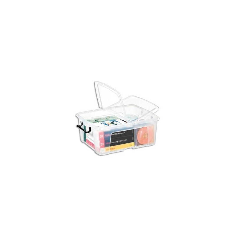 CEP Boîte de rangement Smart Box Strata avec couvercle clipsé dims int.317x40,2x17,5cm transparent 24L CEP Boîte de rangement Smart Box Strata avec couvercle clipsé dims int.317x40,2x17,5cm transparent 24L