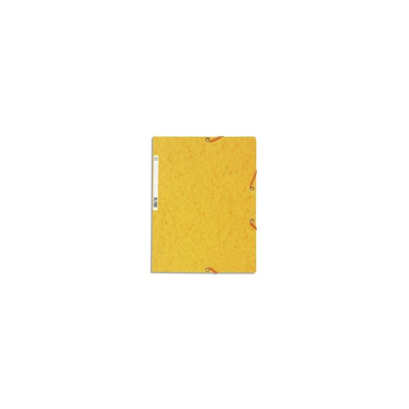 EXACOMPTA Chemise 3 rabats et élastique , en carte lustrée 5/10e, 400gr. Format 24x32cm. Coloris jaune. EXACOMPTA Chemise 3 rabats et élastique , en carte lustrée 5/10e, 400gr. Format 24x32cm. Coloris jaune.