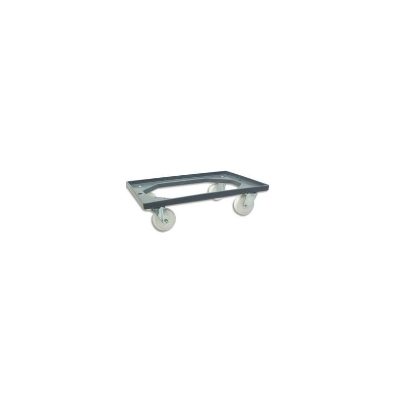 VISO Plateau roulant en polypropylène 3,25kg charge maxi 125kg gris L42x16x62,5cm VISO Plateau roulant en polypropylène 3,25kg charge maxi 125kg gris L42x16x62,5cm