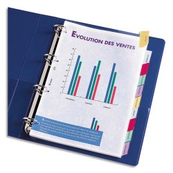 ELBA Jeu d'intercalaires 12 positions à onglets maxi format pour pochettes, en PVC 17/100e