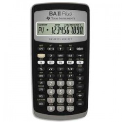 TEXAS INSTRUMENTS Calculatrice financière 10 chiffres, memoire 10mo, comptabilité gestion BA-II-PLUS