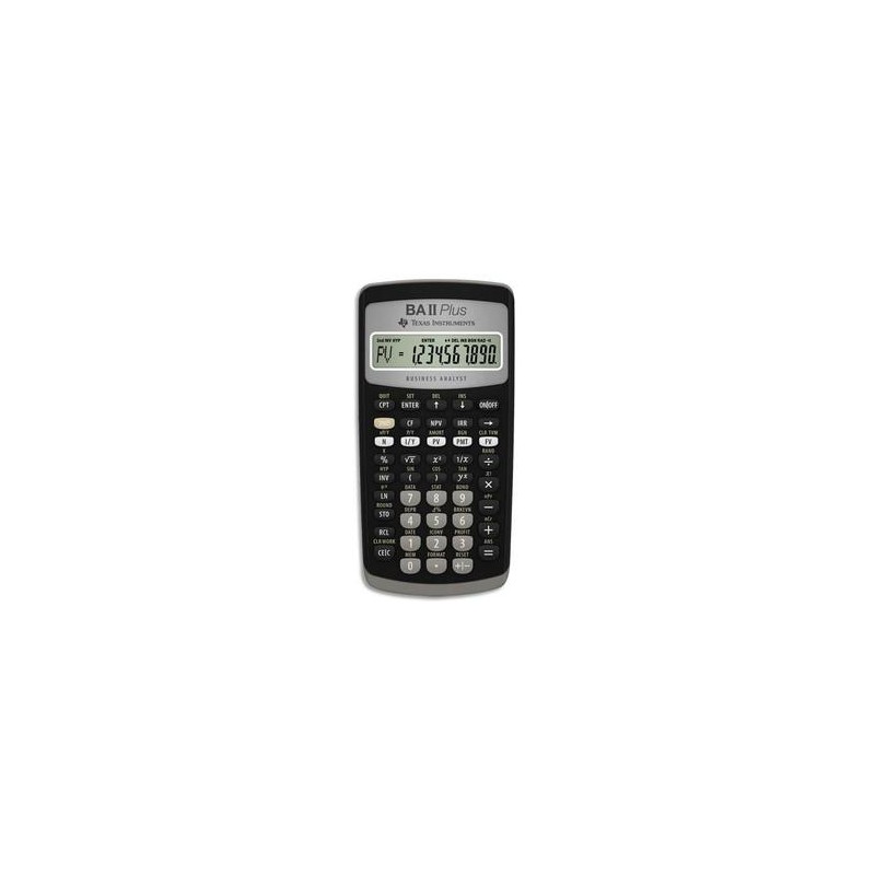 TEXAS INSTRUMENTS Calculatrice financière 10 chiffres, memoire 10mo, comptabilité gestion BA-II-PLUS TEXAS INSTRUMENTS Calculatrice financière 10 chiffres, memoire 10mo, comptabilité gestion BA-II-PLUS