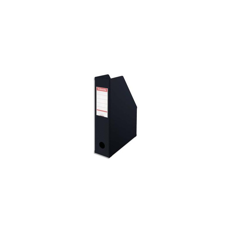 ESSELTE Porte-revues en PVC soudé , dos de 7 cm, noir ESSELTE Porte-revues en PVC soudé , dos de 7 cm, noir