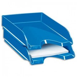CEP Pro Corbeille à courrier Gloss pour format 24 x 32 - Dimensions L25,7 x H6,6 x P34,8 cm bleu océan