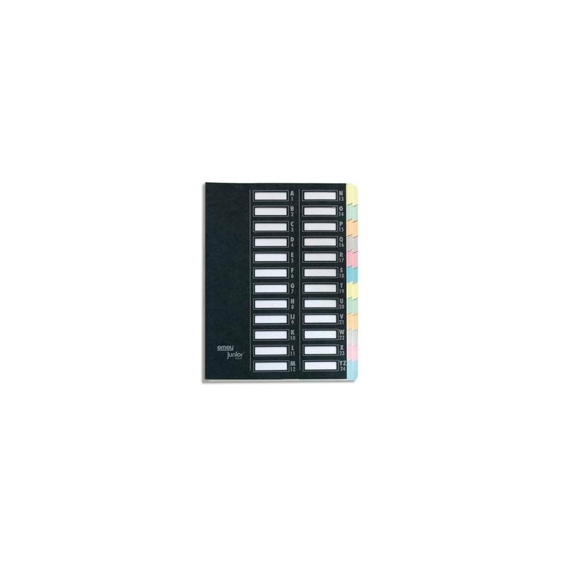 EMEY Trieur EMEY JUNIOR en carte, 24 compartiments. Coloris noir.