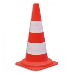 VISO Cône standard pour voies privées - Diamètre 29, hauteur 50 cm coloris orange