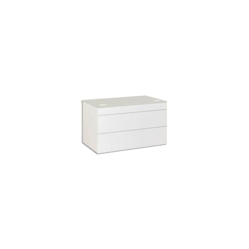 GAUTIER Plan d'accueil bas L120 cm Sunday - Dimensions L120 x H74 x P83 cm coloris gris