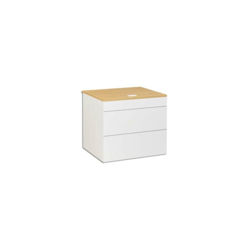GAUTIER Plan d'accueil bas L80 cm Sunday - Dimensions L80 x H74 x P83 cm coloris chêne GAUTIER Plan d'accueil bas L80 cm Sunday - Dimensions L80 x H74 x P83 cm coloris chêne