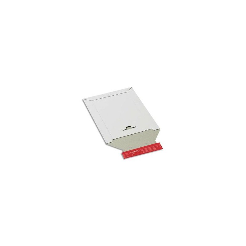 COLOMPAC Pochette d'expédition en carton blanc A4+, format 24,5 x 34,5 cm, hauteur jusque 3 cm COLOMPAC Pochette d'expédition en carton blanc A4+, format 24,5 x 34,5 cm, hauteur jusque 3 cm