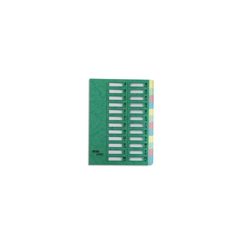 EMEY Trieur EMEY JUNIOR en carte, 24 compartiments. Coloris vert. EMEY Trieur EMEY JUNIOR en carte, 24 compartiments. Coloris vert.