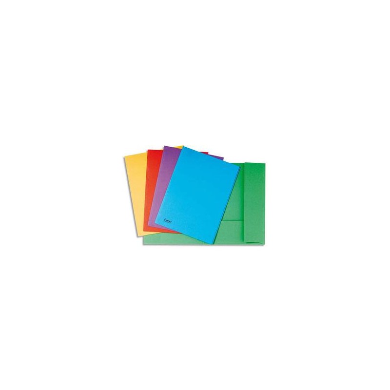 EXACOMPTA Paquet de 100 chemises BAHIA en carte 220 grammes coloris blanc EXACOMPTA Paquet de 100 chemises BAHIA en carte 220 grammes coloris blanc