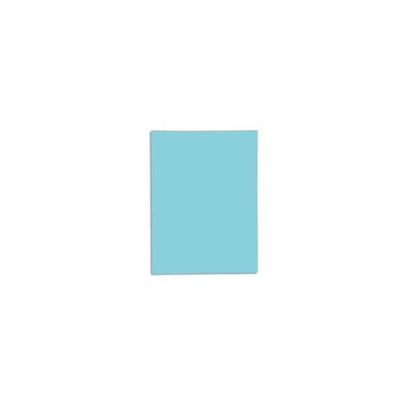 EXACOMPTA Paquet de 50 chemises 1 rabat JURA 250 en carte 240 grammes bleu clair EXACOMPTA Paquet de 50 chemises 1 rabat JURA 250 en carte 240 grammes bleu clair
