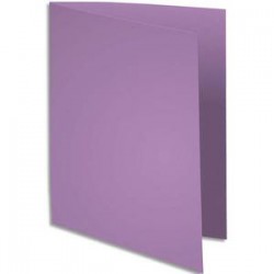 EXACOMPTA Paquet de 100 chemises JURA 220 en carte 220g coloris lilas