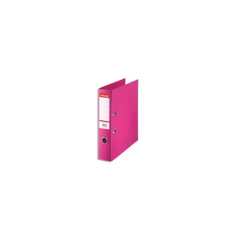 ESSELTE Classeur à levier Esselte Standard en polypropylène, dos 75 mm, coloris fuchsia ESSELTE Classeur à levier Esselte Standard en polypropylène, dos 75 mm, coloris fuchsia