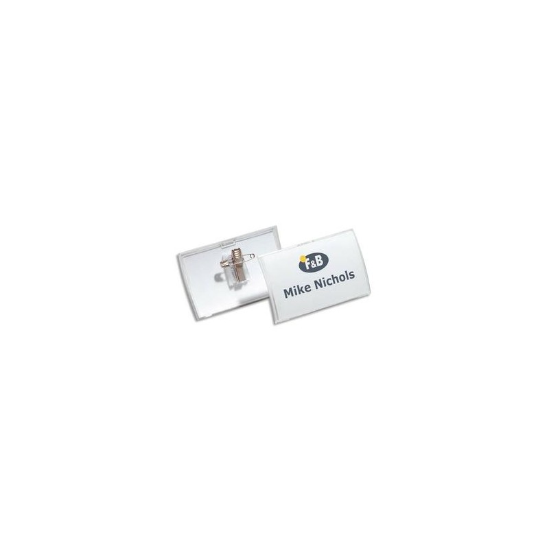 DURABLE Boite de 25 badges combi Epingle et pince Clickfold 5,4X9 cm DURABLE Boite de 25 badges combi Epingle et pince Clickfold 5,4X9 cm