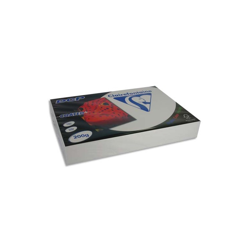CLAIREFONTAINE Ramette 250 feuilles A3 200g DCP coated brillant 2 faces 6862 CLAIREFONTAINE Ramette 250 feuilles A3 200g DCP coated brillant 2 faces 6862
