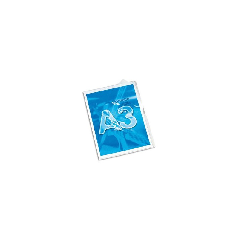 ELBA Sachet de 10 pochettes-coin format A3 en PVC 13,5/100e