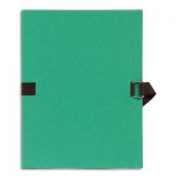 EXACOMPTA Chemise extensible Varia 2230 , recouverte de papier grainé vert clair