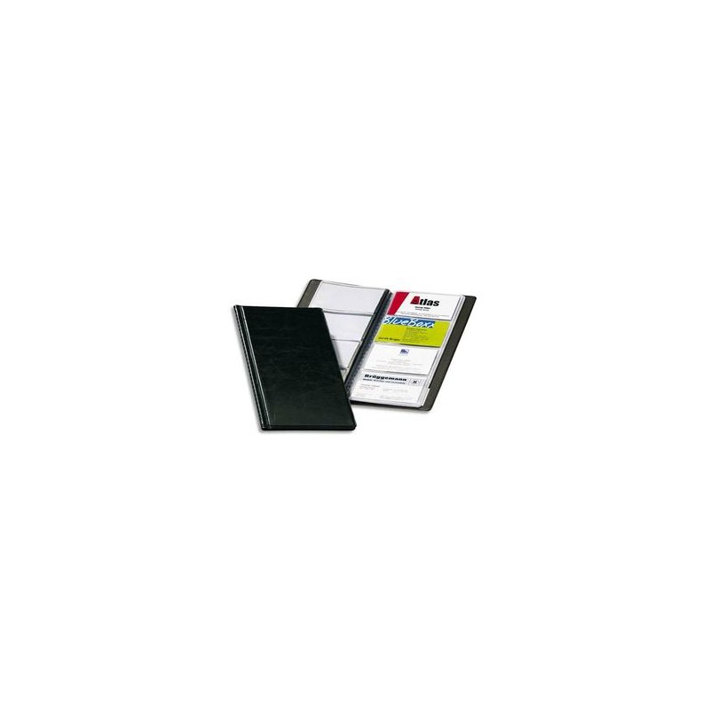 DURABLE Porte-cartes de visite Visifix noir capacité 96 cartes aspect grain de cuir L11,5 x H25,3 cm DURABLE Porte-cartes de visite Visifix noir capacité 96 cartes aspect grain de cuir L11,5 x H25,3 cm