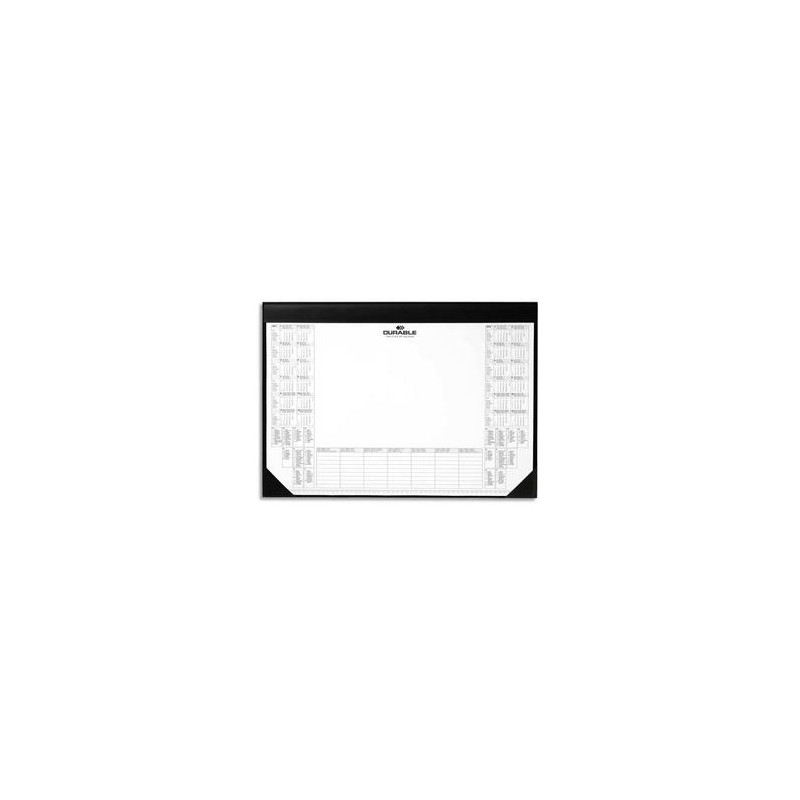 DURABLE Sous-main calendrier noir - Dimensions L59 x H42 cm