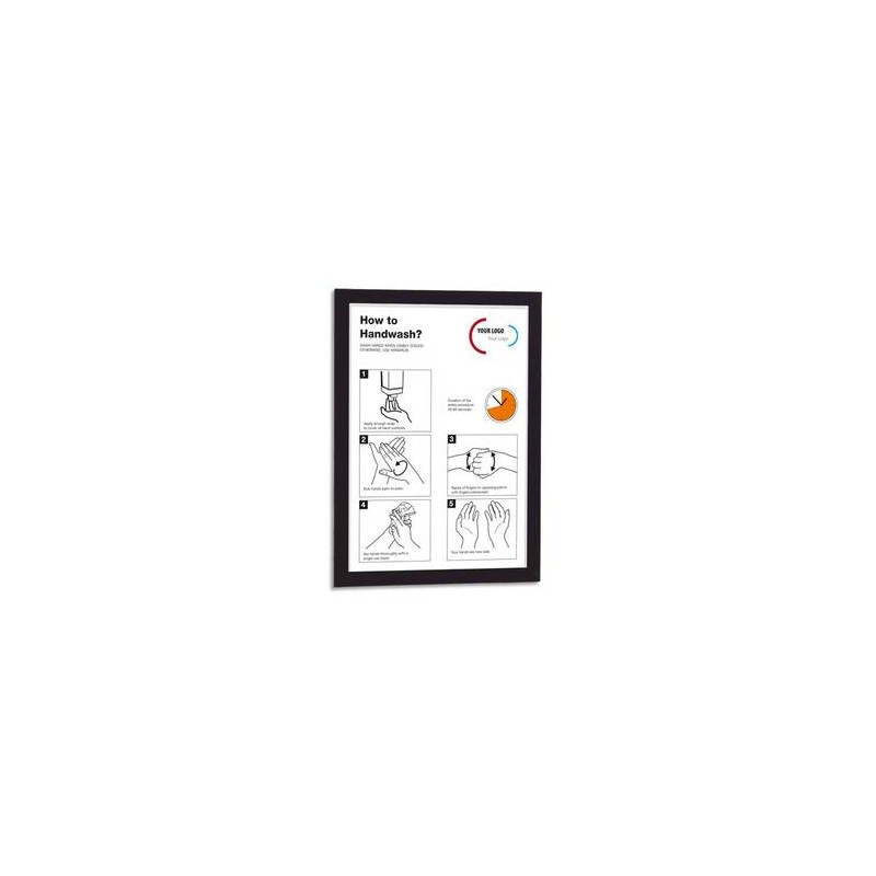 DURABLE Sachet de 2 cadres d'affichage magnétiques Duraframe, format A4, coloris noir DURABLE Sachet de 2 cadres d'affichage magnétiques Duraframe, format A4, coloris noir