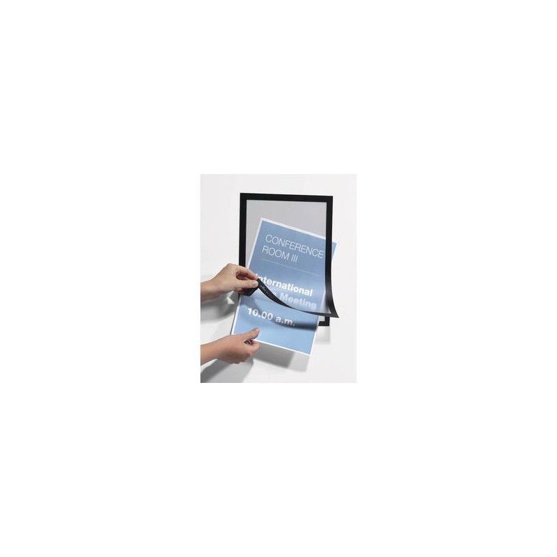 DURABLE Sachet de 2 cadres d'affichage magnétiques Duraframe, format A3, coloris noir DURABLE Sachet de 2 cadres d'affichage magnétiques Duraframe, format A3, coloris noir