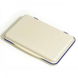 5 ETOILES Tampon encreur réencrable ABS, pour timbre caoutchouc ou résine L11 x P7 cm encre bleu