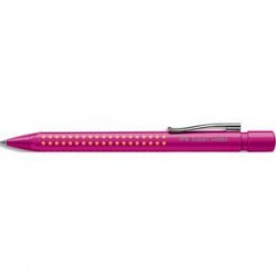 FABER CASTELL Stylo bille 2010. Encre bleue. Corps plastique violet.