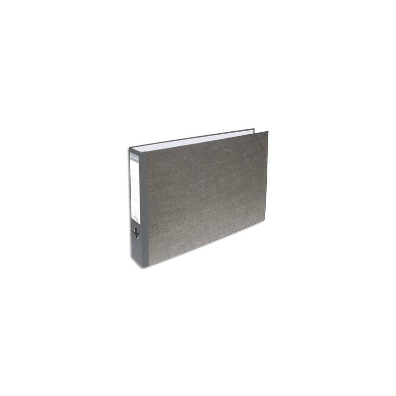 EXACOMPTA Classeur à levier en carton gris A4 à l'italienne dos 70mm EXACOMPTA Classeur à levier en carton gris A4 à l'italienne dos 70mm