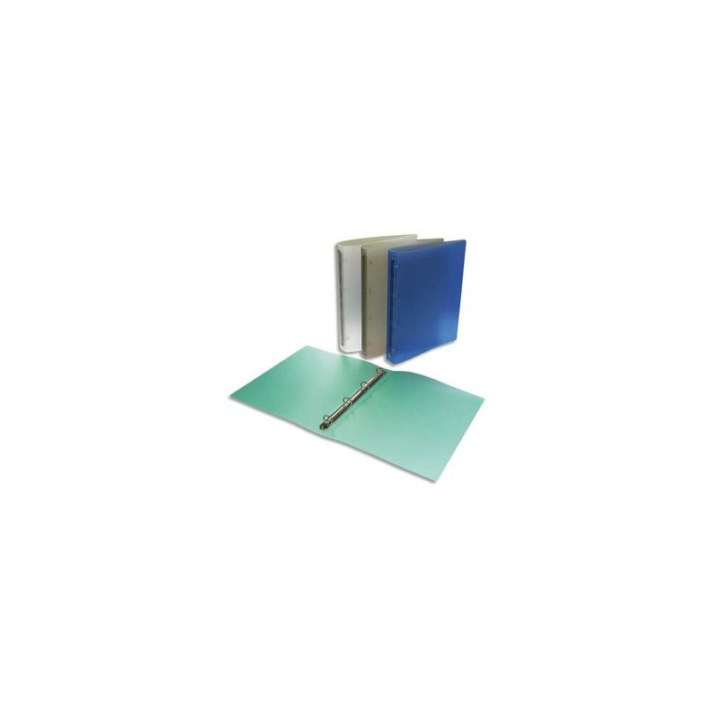 NEUTRE Classeur 4 anneaux polypropylène dos 4 cm Assortis translucide Fun NEUTRE Classeur 4 anneaux polypropylène dos 4 cm Assortis translucide Fun