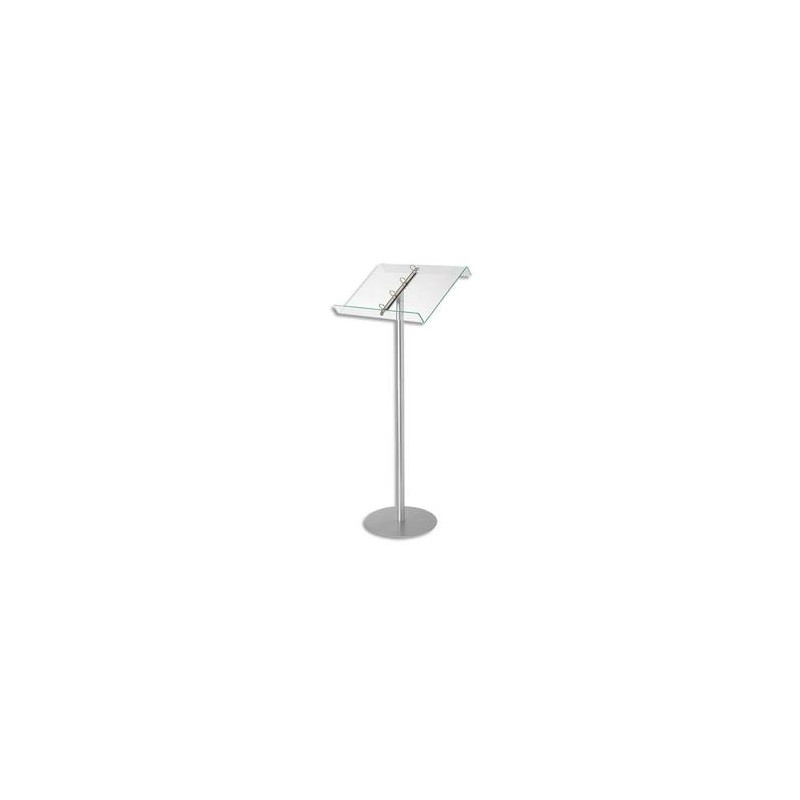 DEFLECTO Pupitre sur pied avec anneaux amovibles - Dimensions : L42 x H48 x P15 cm transparent DEFLECTO Pupitre sur pied avec anneaux amovibles - Dimensions : L42 x H48 x P15 cm transparent
